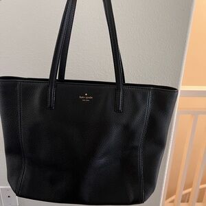Kate Spade black work tote bag
